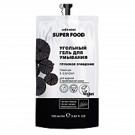 Гель для умывания `CAFE MIMI` SUPER FOOD угольный Лаванда и шалфей (глубокое очищение) 100 мл