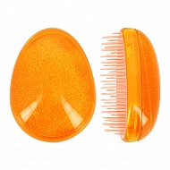 Расческа для волос распутывающая `LADY PINK` оранжевая