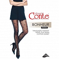 Колготки женские `CONTE ELEGANT` FANTASY BONHEUR 30 den (Nero) р-р 3