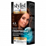 Крем-краска для волос `STYLIST COLOR PRO` Тон 4.3 Шоколад (гиалуроновая) 115 мл