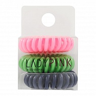 Набор резинок `LADY PINK` `BASIC` SLINKY box 3 шт