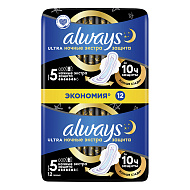 Прокладки тонкие `ALWAYS` Ultra Secure Night duo 12 шт