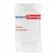 Губка универсальная `KITCHEN SPONGE` овальная (желтая)