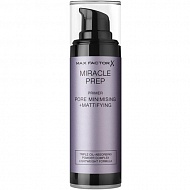 Праймер для лица `MAX FACTOR` MIRACLE PREP уменьшающий поры с матирующим эффектом