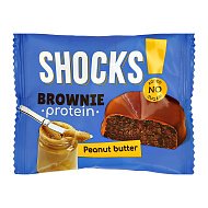 Печенье глазированное `SHOCKS!` Брауни Арахисовая паста 50 г