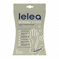 Перчатки хозяйственные `LELEA` суперчувствительные универсальные 10 шт