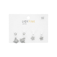 Набор серег `LADY PINK` MUST HAVE