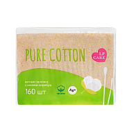 Палочки ватные `LP CARE` PURE COTTON в пакетике 160 шт