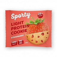 Печенье неглазированное `SPORTY` PROTEIN Клубника 40 г