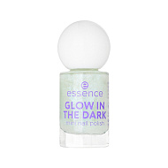 Лак для ногтей `ESSENCE` CLOW IN THE DARK мини тон 01 Sparkly light mint green