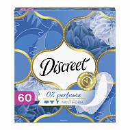 Прокладки ежедневные `DISCREET` No Perfume 60 шт