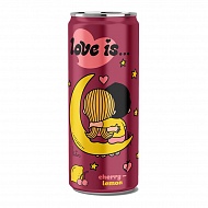 Газированный напиток `LOVE IS…` со вкусом вишни и лимона 330 мл