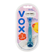 Станок для бритья `VOX` LIMITED 3 лезвия с 1 сменной кассетой
