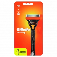 Станок для бритья `GILLETTE` `FUSION` с 2 сменными кассетами