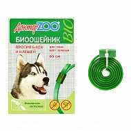 Биоошейник для собак `ДОКТОР ZOO` BIO против блох и клещей 65 см (зеленый) 1 шт