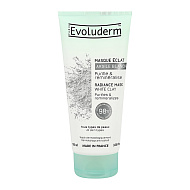 Маска для лица `EVOLUDERM` с белой глиной (для сияния кожи) 100 мл