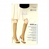 Гольфы женские `SISI` MISS 40 den (Nero) 2 пары