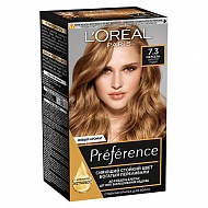Краска для волос `LOREAL` `PREFERENCE` тон 7.3 (Марсель)