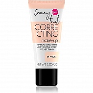 Крем тональный для лица `BELL` CREAMY TOUCH CORRECTING MAKE-UP тон 01 с эффектом увлажнения и разглаживания