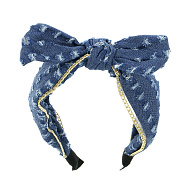 Ободок `LADY PINK` DENIM
