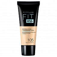 Крем тональный для лица `MAYBELLINE` FIT ME тон 105 светло-бежевый