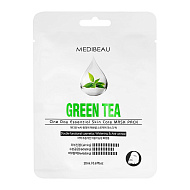Маска для лица `MEDIBEAU` с экстрактом зеленого чая (успокаивающая) 20 мл