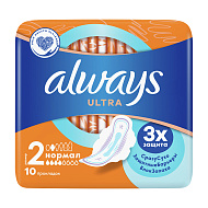 Прокладки тонкие `ALWAYS` Ultra Normal 10 шт