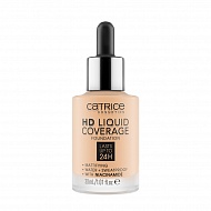 Основа тональная для лица `CATRICE` HD LIQUID COVERAGE FOUNDATION тон 005 ivory beige