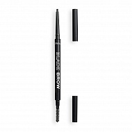 Карандаш для бровей `REVOLUTION` `RELOVE` MICRO BLADE BROW с щеточкой тон dark brown