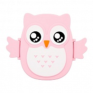 Ланч-бокс `FUN` OWL pink 16 см