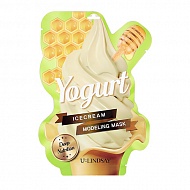 Маска для лица `LINDSAY` `ICECREAM` YOGURT альгинатная моделирующая с молочными ферментами (глубоко питательная) 50 г + 5 г