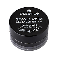 Подводка для глаз `ESSENCE` STAY&PLAY GEL EYELINER POT гелевая водостойкая тон 02 Теплый коричневый