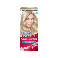 Краска для волос `GARNIER` `COLOR SENSATION` тон 101 (Серебристый блонд)
