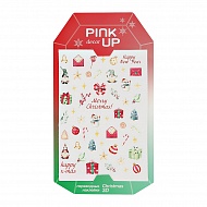 Наклейки для ногтей `PINK UP` `DECOR` CHRISTMAS 3D переводные тон 106