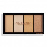 Палетка хайлайтеров для лица `REVOLUTION` RELOADED тон lights warm