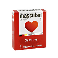 Презервативы `MASCULAN` 1 classic (нежные) 3 шт